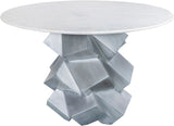 Walker Marble Dining Table with Brass Finish Base - Elevate Your Dining Room with Elegance and Style