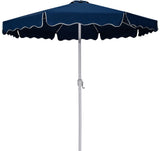Amalfi - Aluminum Patio Umbrella - Light Brown Base / White Pole