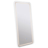 Glendora 32 x 71 Inch LED Standing Mirror BT Speakers Black
