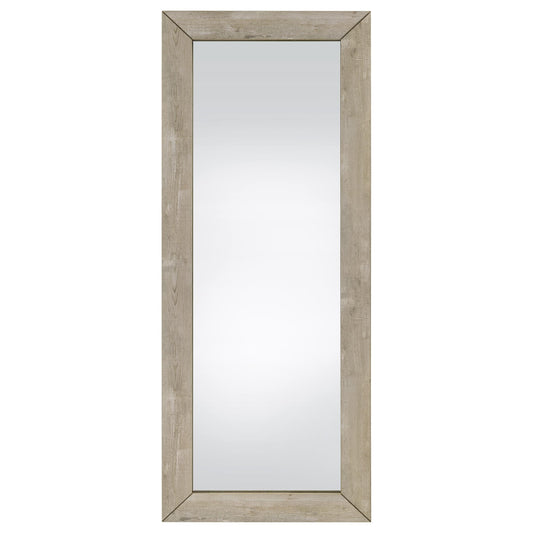 Cadence Tempered Glass Full Length Mirror Grey Washed Oak