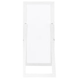 Cadence Tempered Glass Full Length Mirror White High Gloss