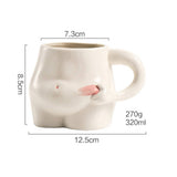 Creative Fat Belly Shape Ceramic Coffee Mug
