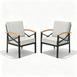 Patio Chairs with Cushions, Rust-Proof & All-Weather