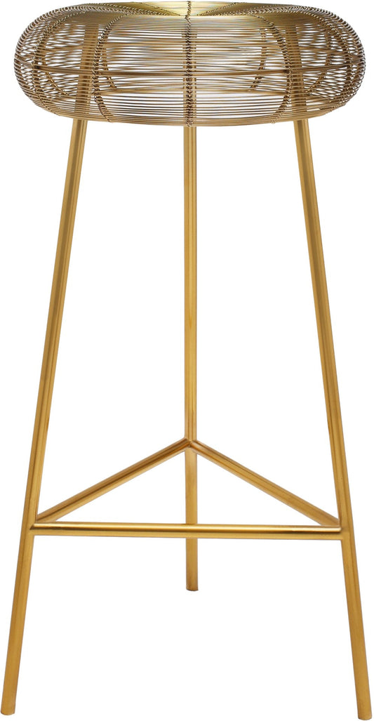 Tuscany Stylish Iron Bar Stool with Wire Seat for Contemporary Home Bar and Industrial Appeal
