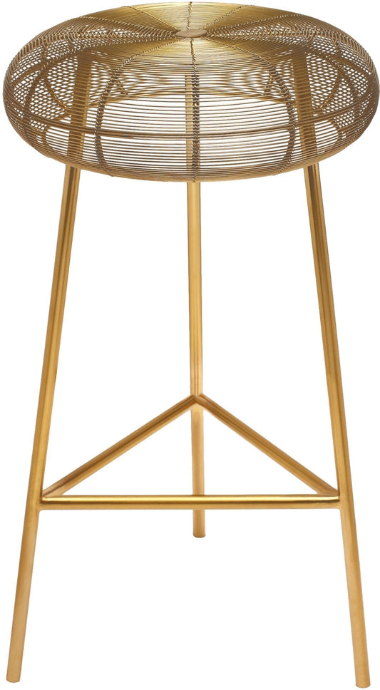 Tuscany Stylish Iron Bar Stool with Wire Seat for Contemporary Home Bar and Industrial Appeal
