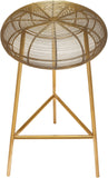 Tuscany Stylish Iron Bar Stool with Wire Seat for Contemporary Home Bar and Industrial Appeal