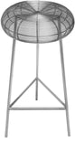 Tuscany Stylish Iron Bar Stool with Wire Seat for Contemporary Home Bar and Industrial Appeal