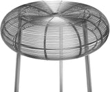 Tuscany Stylish Iron Bar Stool with Wire Seat for Contemporary Home Bar and Industrial Appeal