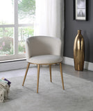 Skylar Contemporary Dining Chair Set of 2 - Stylish Velvet Seating with Gold Legs for Modern Homes