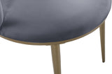 Skylar Contemporary Dining Chair Set of 2 - Stylish Velvet Seating with Gold Legs for Modern Homes
