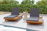 ORVA Outdoor Lounge Chaise with 2 Inches Pad