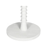 Threaded Drink Table White