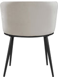 Skylar Contemporary Dining Chair Set of 2 - Stylish Velvet Seating with Gold Legs for Modern Homes