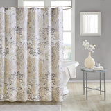 Medallion Traditional Cotton Shower Curtain