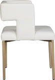 Caleb Contemporary Dining Chair Set of 2 - Luxurious Design with Unique Square Back & Stylish Legs