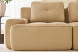 CORDELIA 151" 6-Seater Sofa with 2 Ottomans