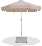 Amalfi - Aluminum Patio Umbrella - White Base / White Pole