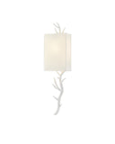 Baneberry White Wall Sconce, Left