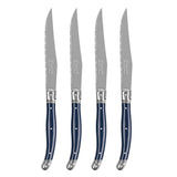 Laguiole Connoisseur 4-Piece Navy Steak Knife Set