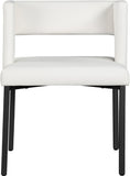 Caleb Contemporary Dining Chair Set of 2 - Luxurious Design with Unique Square Back & Stylish Legs
