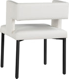 Caleb Contemporary Dining Chair Set of 2 - Luxurious Design with Unique Square Back & Stylish Legs