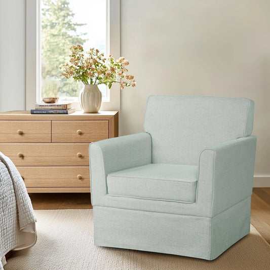 Slipcover Accent Armchair Single Sofa Chair, Mint