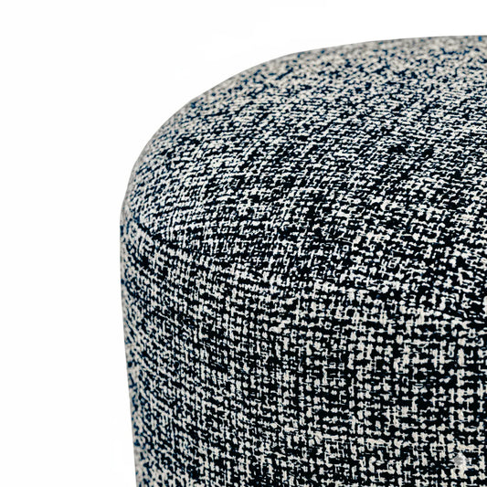 Milos Navy Indoor Outdoor Short Pouf