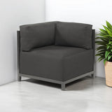 Axis Corner Chair Sterling Charcoal Titanium Frame