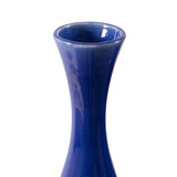 Cobalt Blue Glaze Ceramic Vases - Set of 2