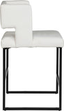 Caleb Contemporary Counter Stool Set of 2 - Luxurious Design with Stylish Square Back and Legs