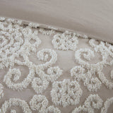 Wholesale Tufted Medallions Comforter/Duvet Cover Set, Taupe