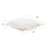 Puff Ottoman Cover & Cushion Shar Pei White/Natural