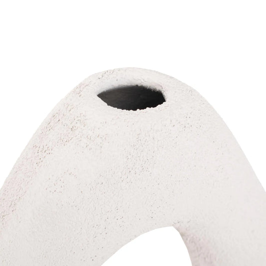 Saar Abstract White Cloud Vase