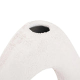 Saar Abstract White Cloud Vase