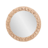 Robin Baron Winfield Wooden Round Mirror