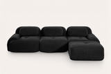 MIA 117'' 3-Seater Sofa with 1 Ottoman