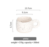 300ml Ring Handle Ceramic Coffee Tea Mug
