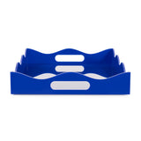 Spangle Scalloped Tray Blue