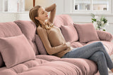 CLOUDIES 134" 3 Seater Sofa with 1 Ottoman