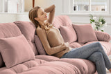 CLOUDIES 94" Loveseat with 1 Ottoman