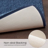 Quick-Dry Bathroom Rugs, Navy Blue