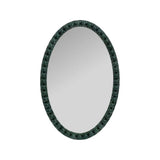 Varsha Oval Glossy Hunter Green Mirror