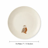 Cute Animal Ceramic Dessert Snack Plate 7 Inch