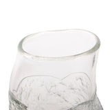 Portage Ice Clear Abstract Glass Vase- Medium