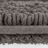 3000 Gsm Reversible Cotton Tufted Bath Rug, Charcoal