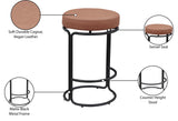 Madison Counter Stools - Set of 2 Stylish Swivel Seats with Durable Matte Metal Frame for Modern Spaces
