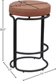 Madison Counter Stools - Set of 2 Stylish Swivel Seats with Durable Matte Metal Frame for Modern Spaces