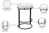 Madison Counter Stools - Set of 2 Stylish Swivel Seats with Durable Matte Metal Frame for Modern Spaces