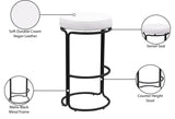 Madison Bar Stool Set of 2 - Stylish Swivel Design with Durable Matte Frame for Modern Spaces