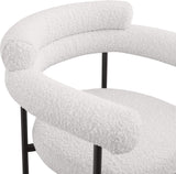 Blake Counter Stool Set of 2 - Stylish Contemporary Design with Durable Matte Black Iron Frame